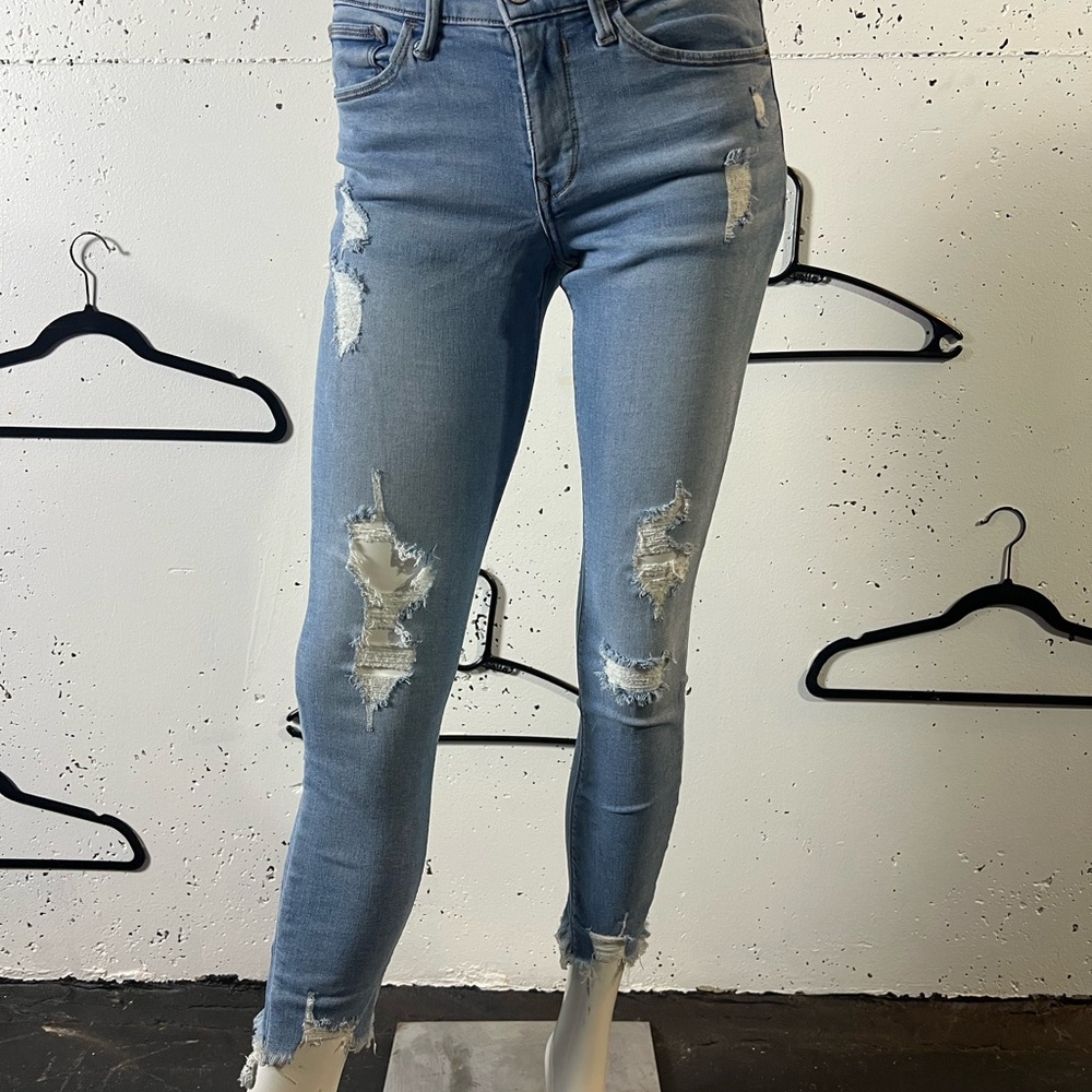 Distressed Blue Women's Jeans
